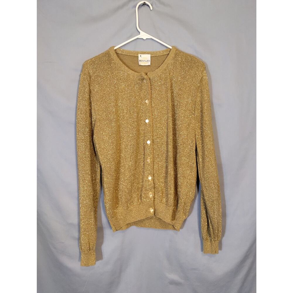Bentley Vintage Gold Cardigan Sweater - Picture 4 of 6
